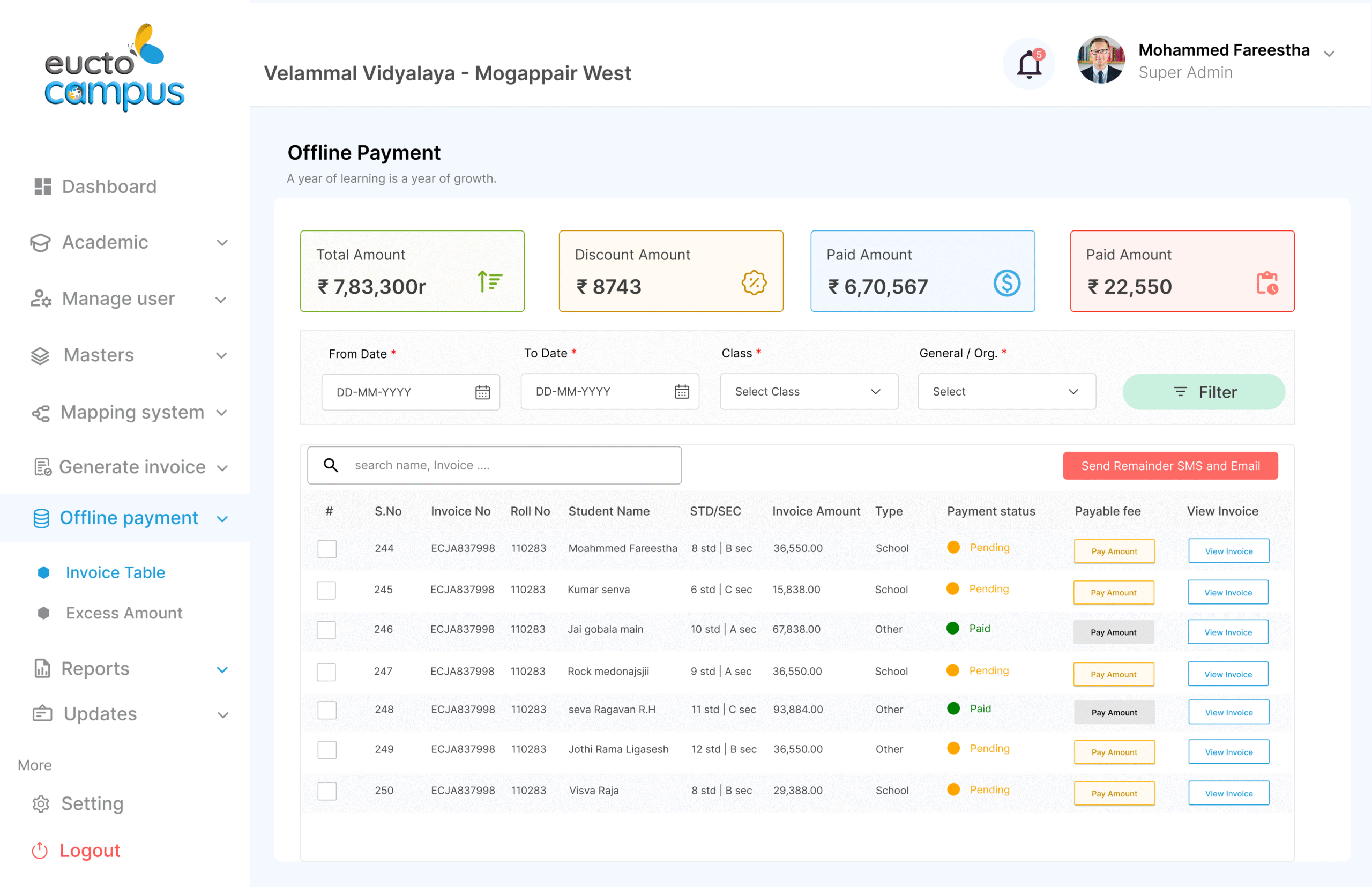 Campus Dashboard