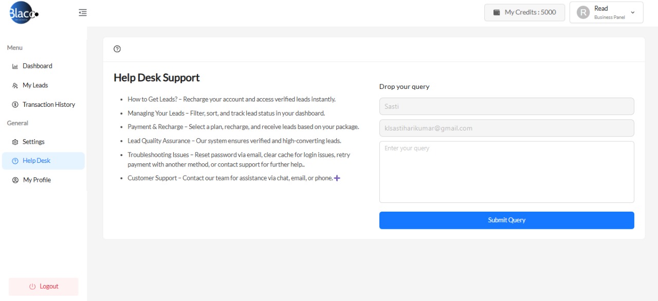 Responsive Support Desk